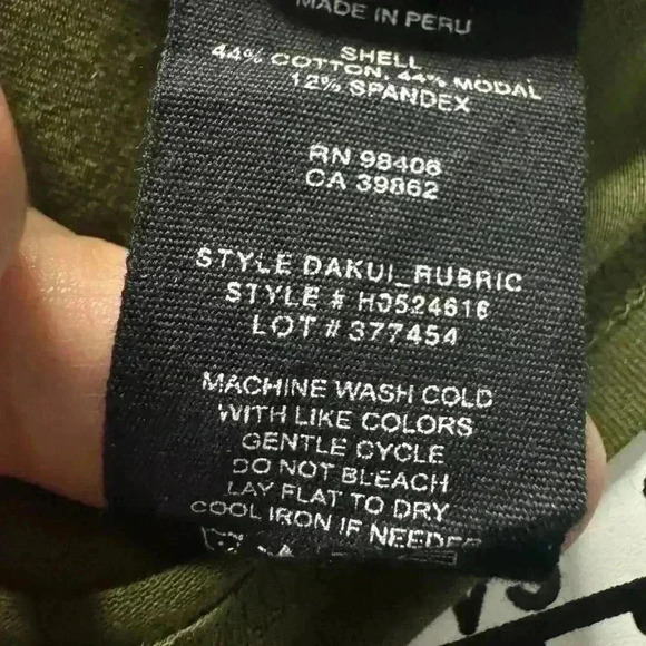 Theory Women’s P Small Knotted Tie Front Olive Green Above Knee T Shirt Dress - Picture 9 of 11